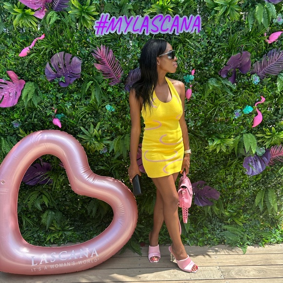 Yellow Bodycon Mini Dress | Miami / Vacation / Summer Party Look - Picture 12 of 16